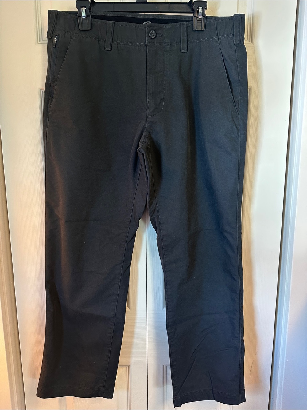 Men's Dark Grey Chino Pants - Straight Fit